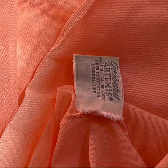 Vintage Coral nightgown twinset peignoir by Gossard.EUC. - Picture 6 of 10